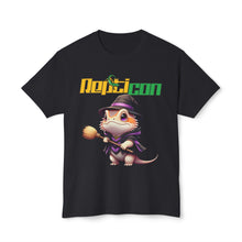 Load image into Gallery viewer, Repticon Unisex HD Cotton™ T-shirt w/ Bearded Dragon Witch
