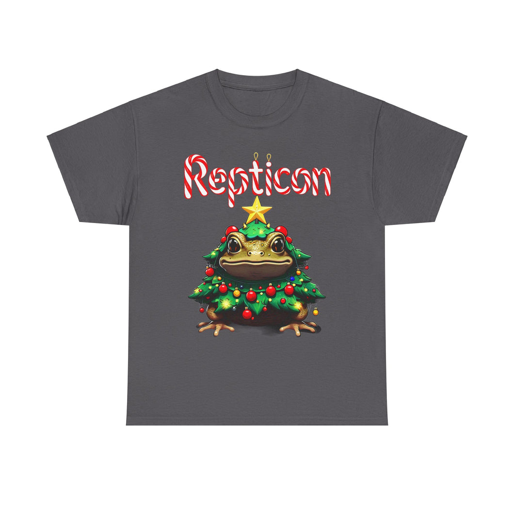 Repticon Unisex Heavy Cotton Tee w/ Toad Christmas Tree
