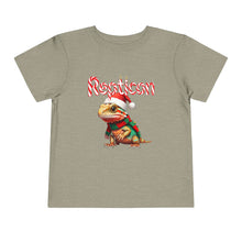 Load image into Gallery viewer, Repticon Toddler Short Sleeve Tee w/ Bearded Dragon Santa
