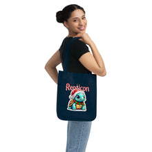 Load image into Gallery viewer, Repticon Organic Canvas Tote Bag w/ Tortoise Santa
