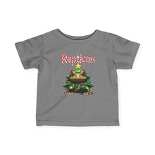 Load image into Gallery viewer, Repticon Infant Fine Jersey Tee w/ Toad Christmas Tree
