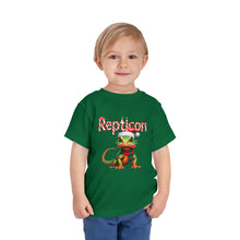 Load image into Gallery viewer, Repticon Toddler Short Sleeve Tee w/ Lizard Santa
