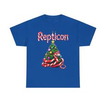Load image into Gallery viewer, Repticon Unisex Heavy Cotton Tee w/ Candy Cane Christmas Tree
