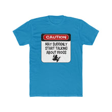 Load image into Gallery viewer, Repticon Men&#39;s Cotton Crew Tee - Humorous Frog Caution Sign
