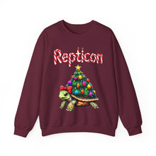 Load image into Gallery viewer, Repticon Unisex Heavy Blend™ Crewneck Sweatshirt w/ Tortoise Christmas Tree
