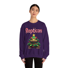 Load image into Gallery viewer, Repticon Unisex Heavy Blend™ Crewneck Sweatshirt w/ Toad Christmas Tree
