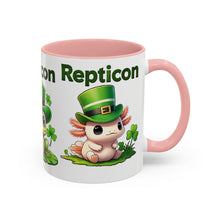 Load image into Gallery viewer, Repticon Accent Coffee Mug w/ St. Patrick&#39;s Day
