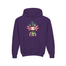 Load image into Gallery viewer, Repticon Youth Heavy Blend Hooded Sweatshirt w/ Axolotl
