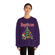 Load image into Gallery viewer, Repticon Unisex Heavy Blend™ Crewneck Sweatshirt w/ Tortoise Christmas Tree
