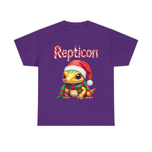 Load image into Gallery viewer, Repticon Unisex Heavy Cotton Tee w/ Amphibian Santa
