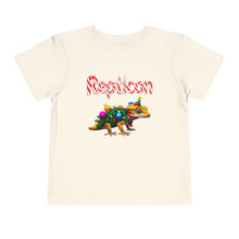 Load image into Gallery viewer, Repticon Toddler Short Sleeve Tee w/ Crested Gecko Christmas Tree
