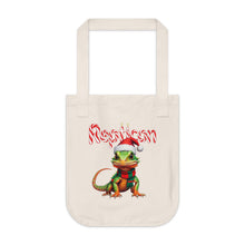 Load image into Gallery viewer, Repticon Organic Canvas Tote Bag w/ Lizard Santa
