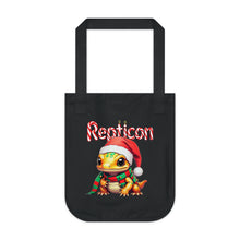 Load image into Gallery viewer, Repticon Organic Canvas Tote Bag w/ Amphibian Santa
