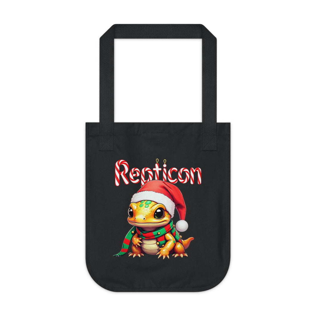 Repticon Organic Canvas Tote Bag w/ Amphibian Santa