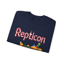 Load image into Gallery viewer, Repticon Unisex Heavy Blend™ Crewneck Sweatshirt w/ Crested Gecko Santa
