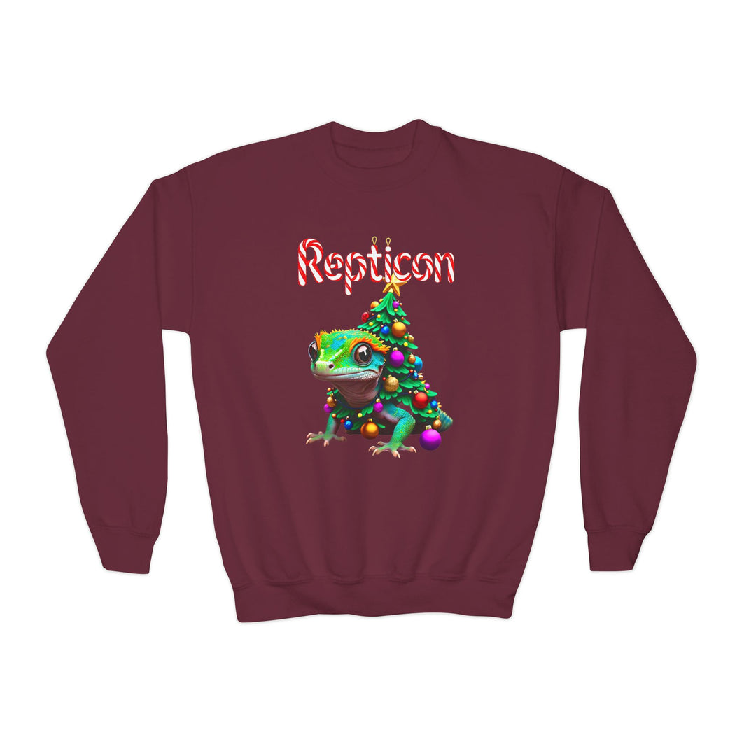 Repticon Youth Crewneck Sweatshirt w/ Gecko Christmas Tree