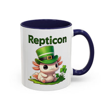 Load image into Gallery viewer, Repticon Accent Coffee Mug w/ Axolotl
