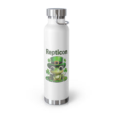 Load image into Gallery viewer, Repticon Copper Vacuum Insulated Bottle, 22oz w/ Frog
