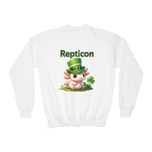 Load image into Gallery viewer, Repticon Youth Crewneck Sweatshirt w/ Axolotl
