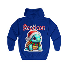 Load image into Gallery viewer, Copy of Repticon Unisex Full Zip Hoodie w/ Tortoise Santa
