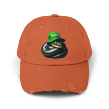 Load image into Gallery viewer, Unisex Distressed Cap w/ Black Snake
