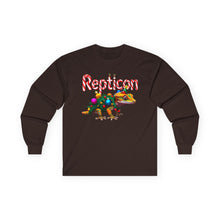 Load image into Gallery viewer, Repticon Unisex Ultra Cotton Long Sleeve Tee w/ Crested Gecko Christmas Tree
