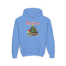 Load image into Gallery viewer, Repticon Youth Heavy Blend Hooded Sweatshirt w/ Tortoise Christmas Tree
