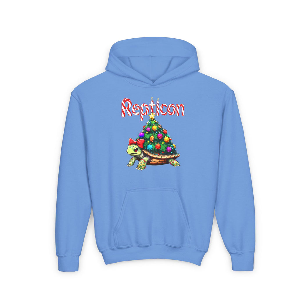 Repticon Youth Heavy Blend Hooded Sweatshirt w/ Tortoise Christmas Tree