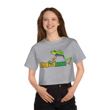 Load image into Gallery viewer, Repticon Champion Women&#39;s Heritage Cropped T-Shirt w/ Red Eyed Tree Frog
