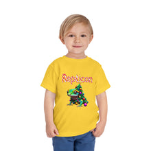 Load image into Gallery viewer, Repticon Toddler Short Sleeve Tee w/ Gecko Christmas Tree
