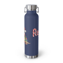 Load image into Gallery viewer, Repticon Copper Vacuum Insulated Bottle, 22oz w/ Bearded Dragon Santa
