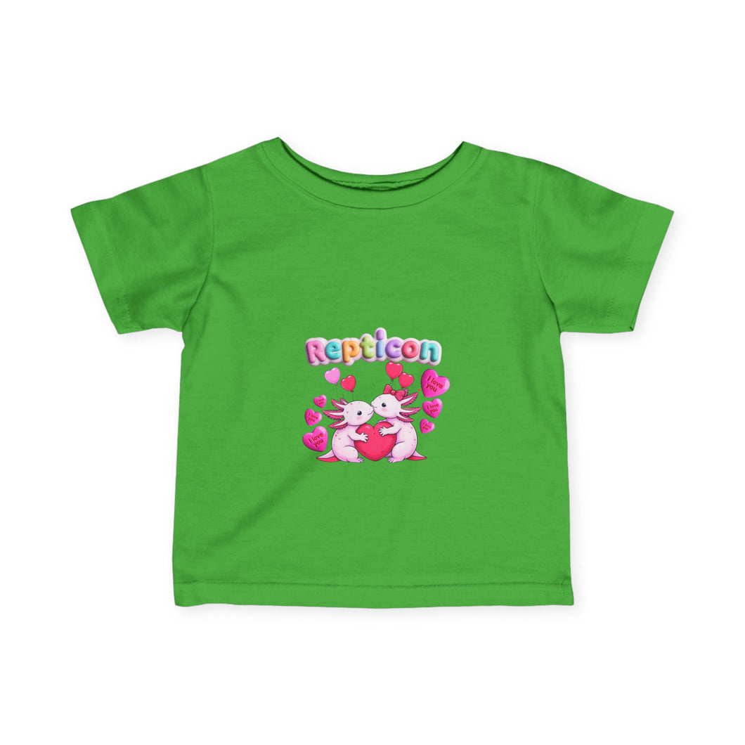 Repticon Infant Fine Jersey Tee w/ Valentine Axolotls