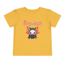 Load image into Gallery viewer, Repticon Toddler Short Sleeve Tee w/ Axolotl Christmas Tree
