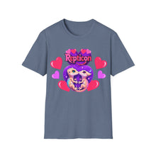 Load image into Gallery viewer, Repticon Unisex Softstyle T-Shirt w/ Valentine Crested Geckos
