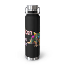 Load image into Gallery viewer, Repticon Copper Vacuum Insulated Bottle, 22oz w/ Crested Gecko Christmas Tree
