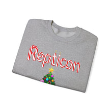 Load image into Gallery viewer, Repticon Unisex Heavy Blend™ Crewneck Sweatshirt w/ Candy Cane Snake Christmas Tree
