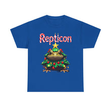 Load image into Gallery viewer, Repticon Unisex Heavy Cotton Tee w/ Toad Christmas Tree
