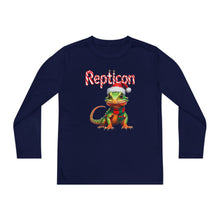 Load image into Gallery viewer, Repticon Youth Long Sleeve Competitor Tee w/ Lizard Santa
