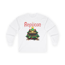 Load image into Gallery viewer, Repticon Unisex Ultra Cotton Long Sleeve Tee w/ Toad Christmas Tree
