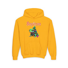 Load image into Gallery viewer, Repticon Youth Heavy Blend Hooded Sweatshirt w/ Gecko Christmas Tree

