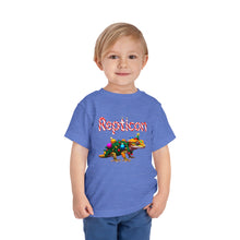 Load image into Gallery viewer, Repticon Toddler Short Sleeve Tee w/ Crested Gecko Christmas Tree
