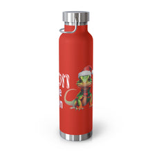 Load image into Gallery viewer, Repticon Copper Vacuum Insulated Bottle, 22oz w/ Lizard Santa
