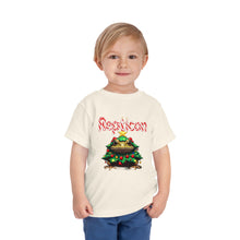 Load image into Gallery viewer, Repticon Toddler Short Sleeve Tee w/ Toad Christmas Tree
