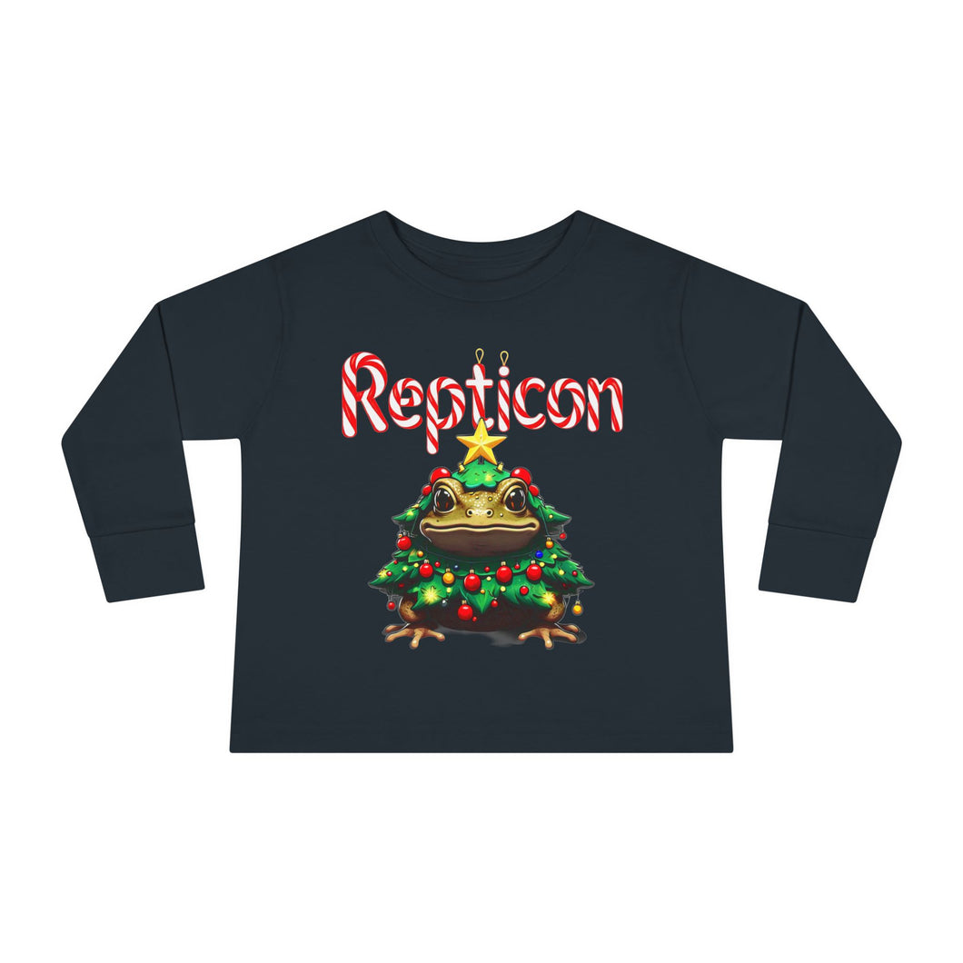 Repticon Toddler Long Sleeve Tee w/ Toad Christmas Tree