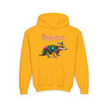 Load image into Gallery viewer, Repticon Youth Heavy Blend Hooded Sweatshirt w/ Crested Gecko Christmas Tree
