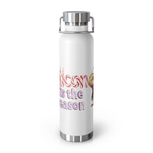 Load image into Gallery viewer, Repticon Copper Vacuum Insulated Bottle, 22oz w/ Bearded Dragon Santa
