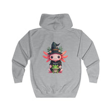 Load image into Gallery viewer, Repticon Unisex Full Zip Hoodie w/ Axolotl
