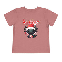 Load image into Gallery viewer, Repticon Toddler Short Sleeve Tee w/ Axolotl Santa
