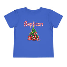 Load image into Gallery viewer, Repticon Toddler Short Sleeve Tee w/ Candy Cane Christmas Tree
