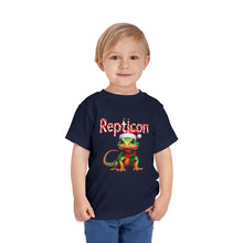 Load image into Gallery viewer, Repticon Toddler Short Sleeve Tee w/ Lizard Santa
